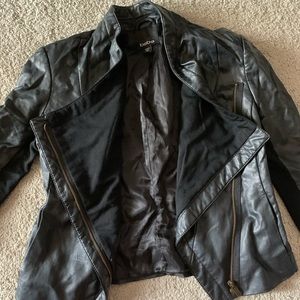Black BEBE Moto jacket